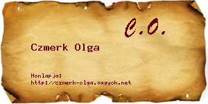 Czmerk Olga névjegykártya